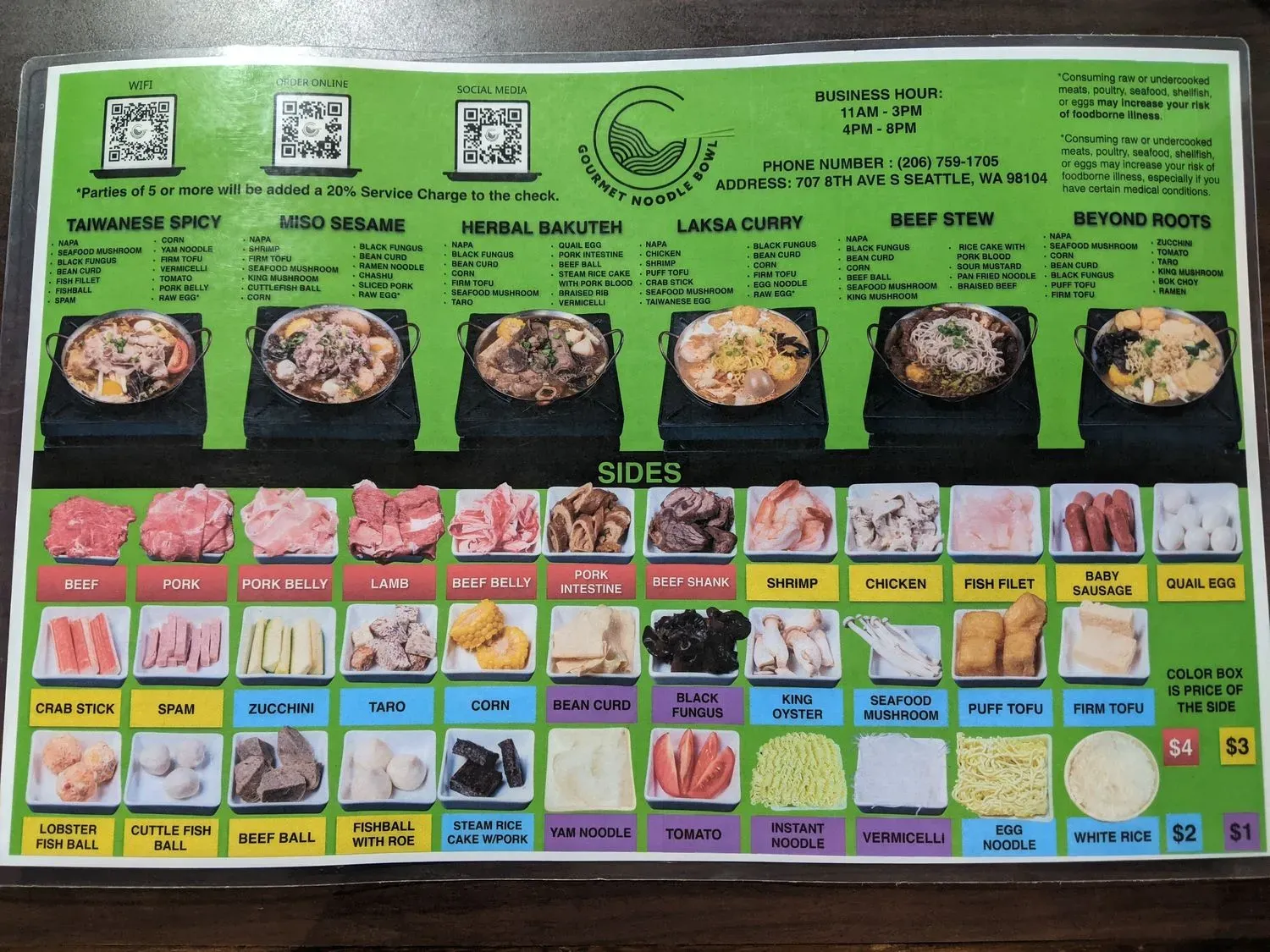 Menu 6