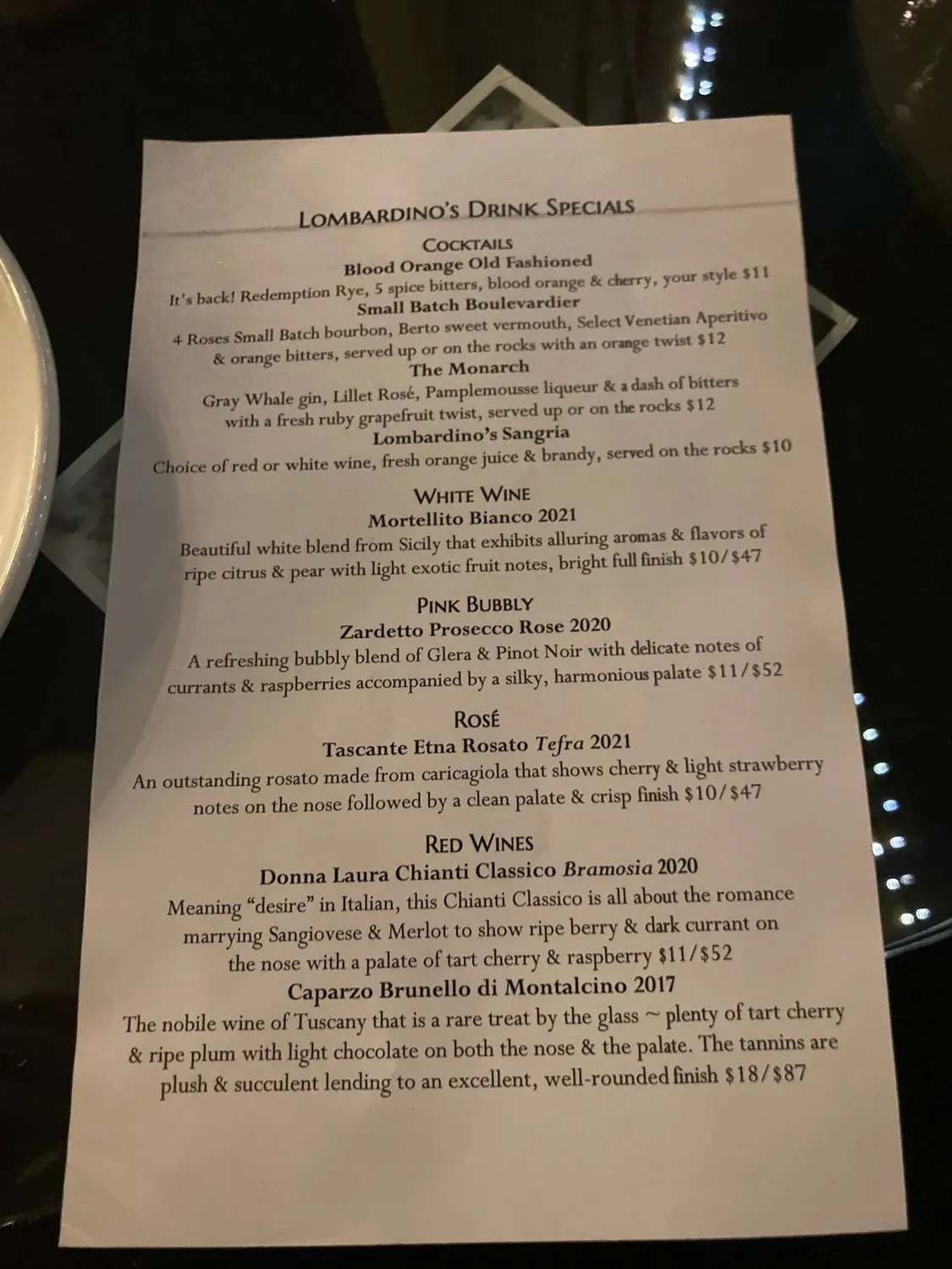 Menu 1