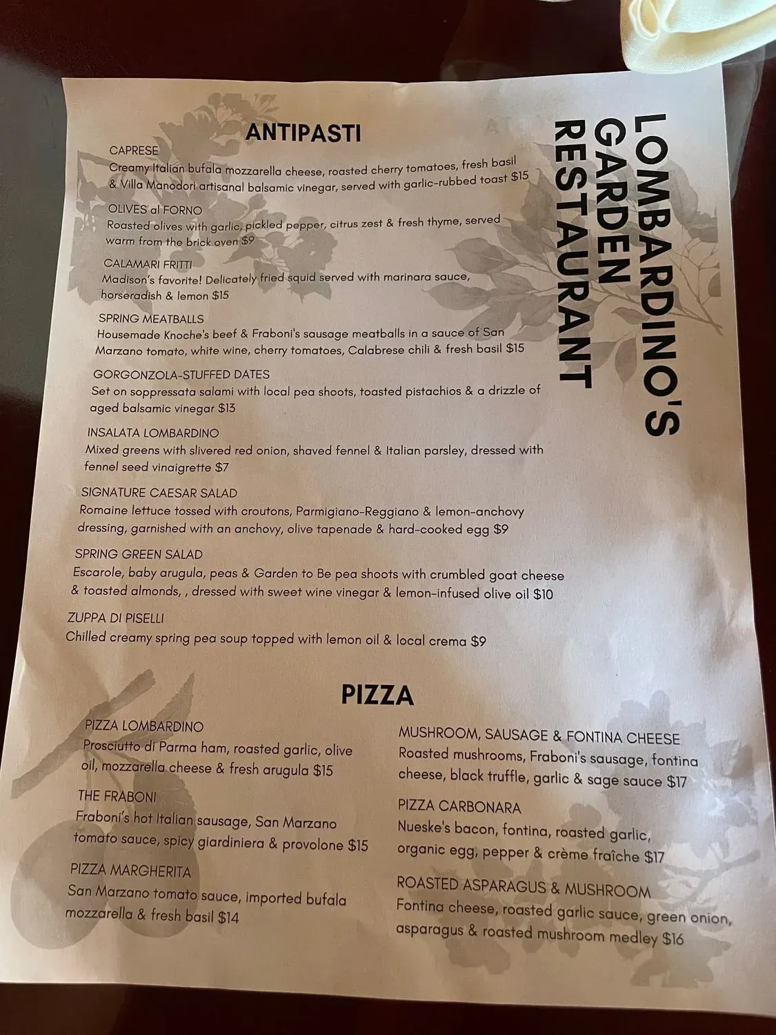 Menu 4