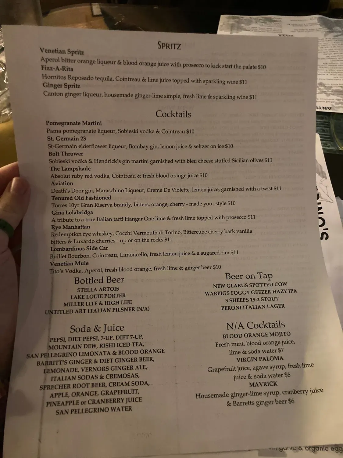 Menu 5