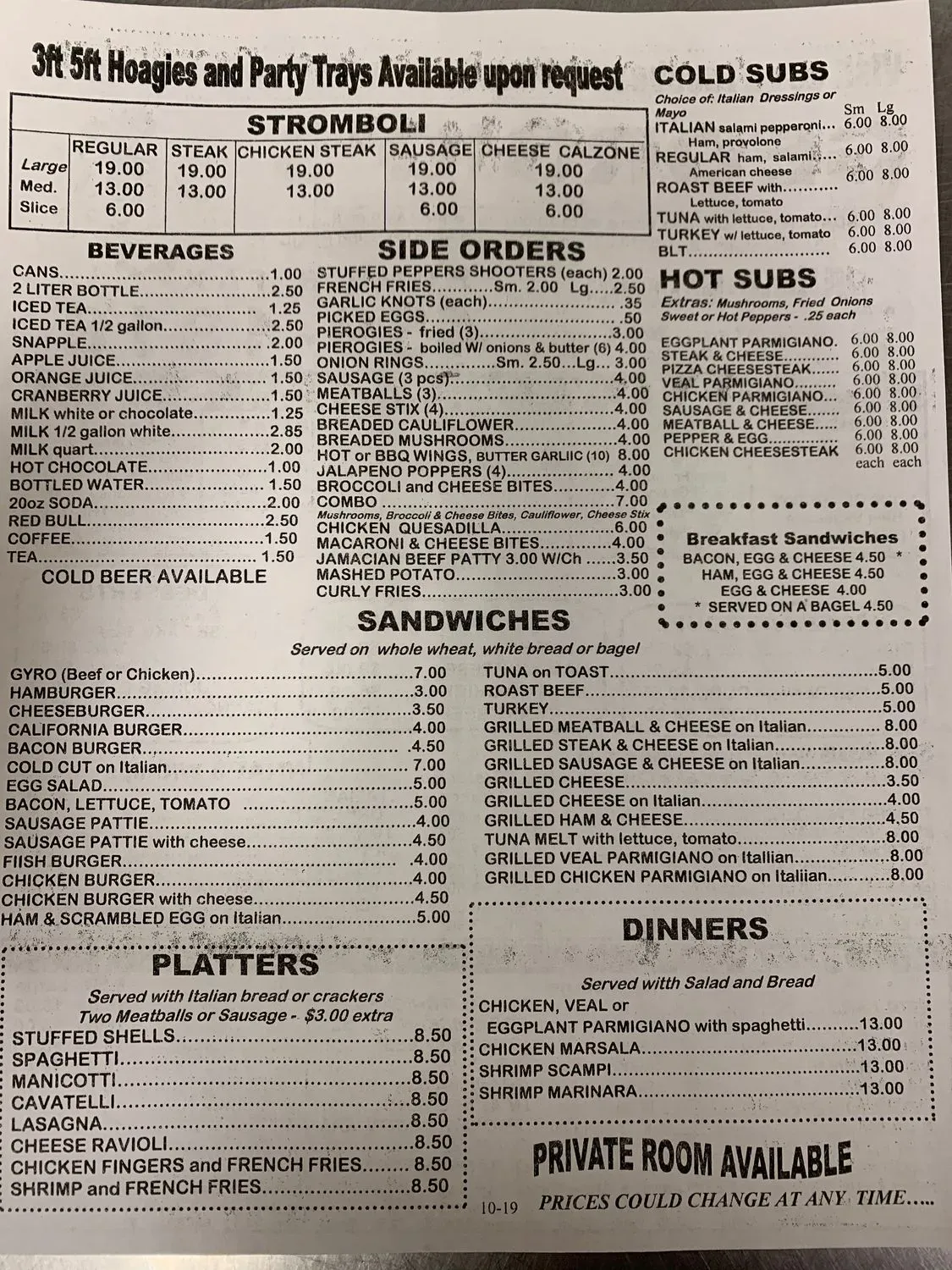 Menu 5