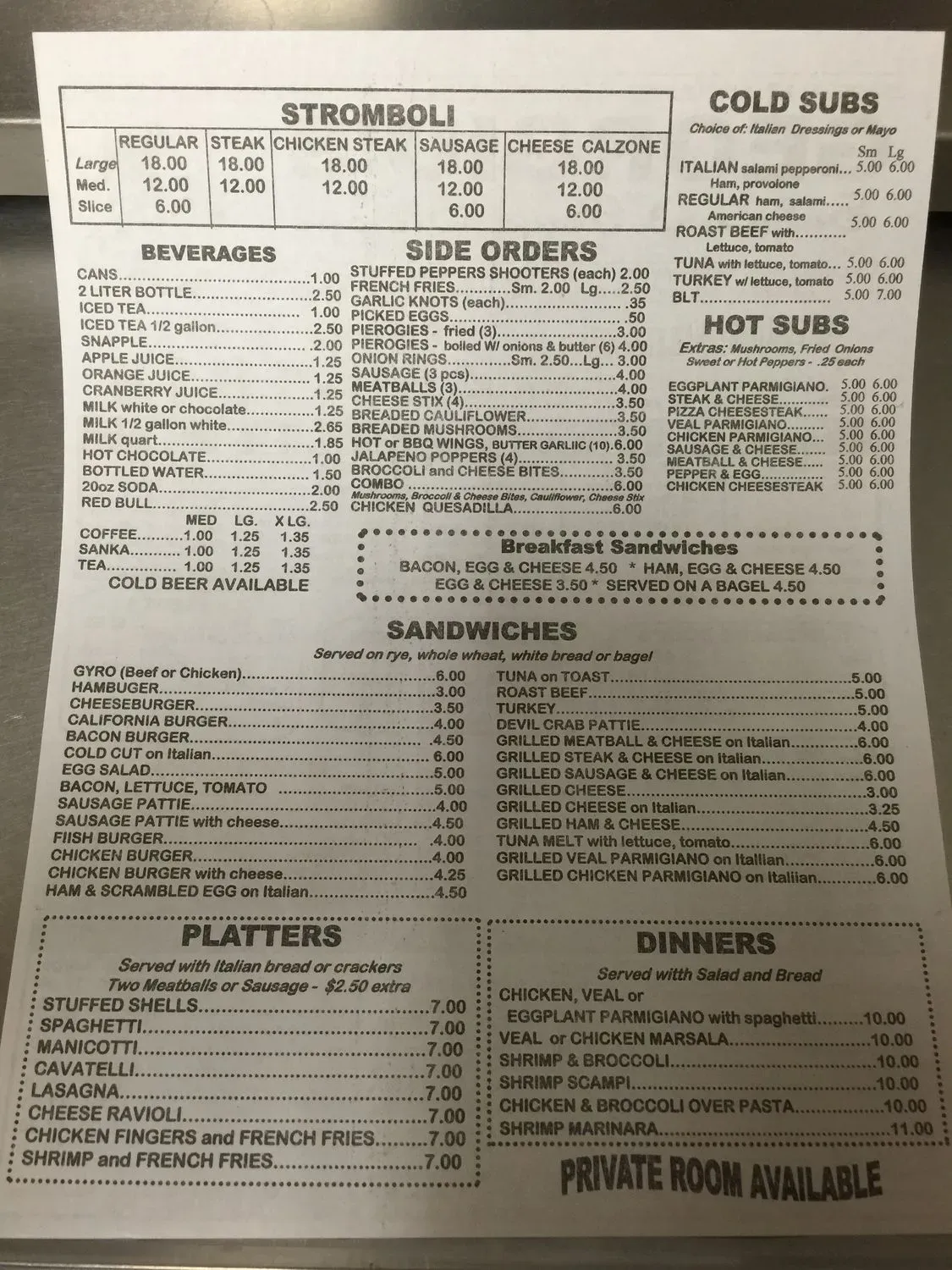 Menu 6