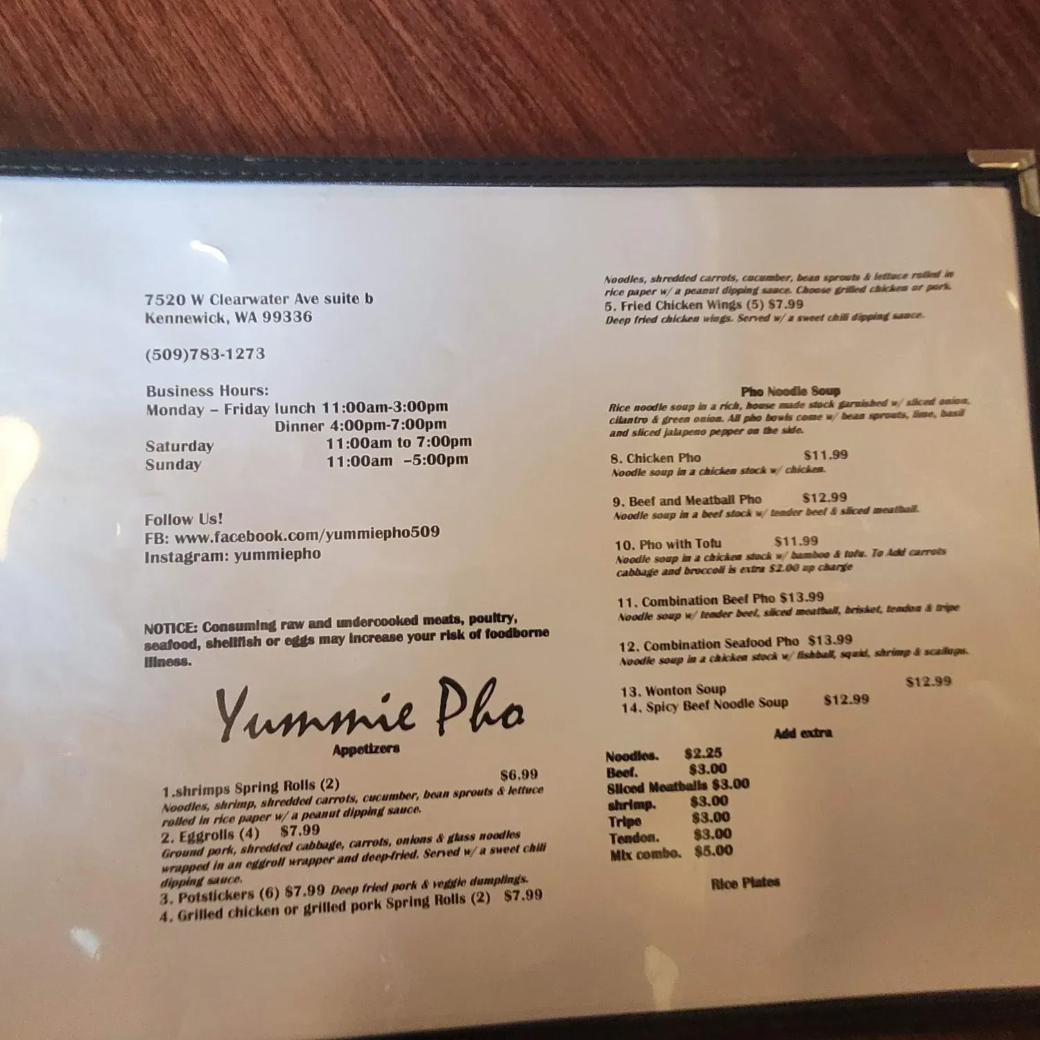 Menu 1