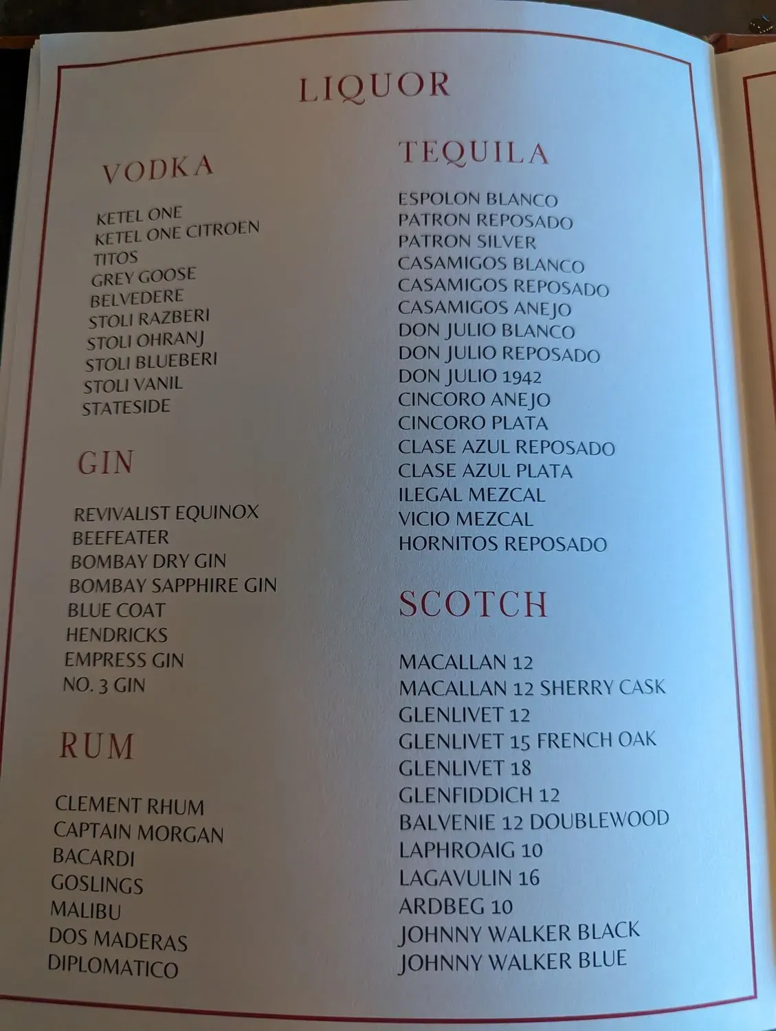 Menu 2