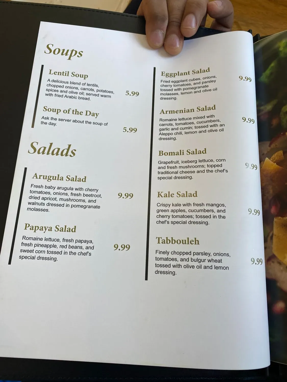 Menu 1