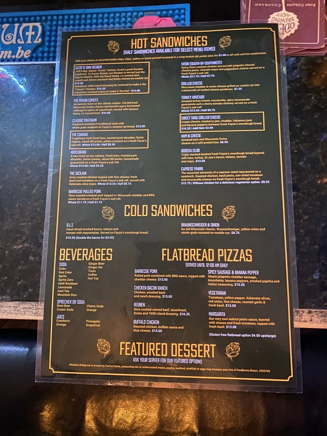 Menu 5