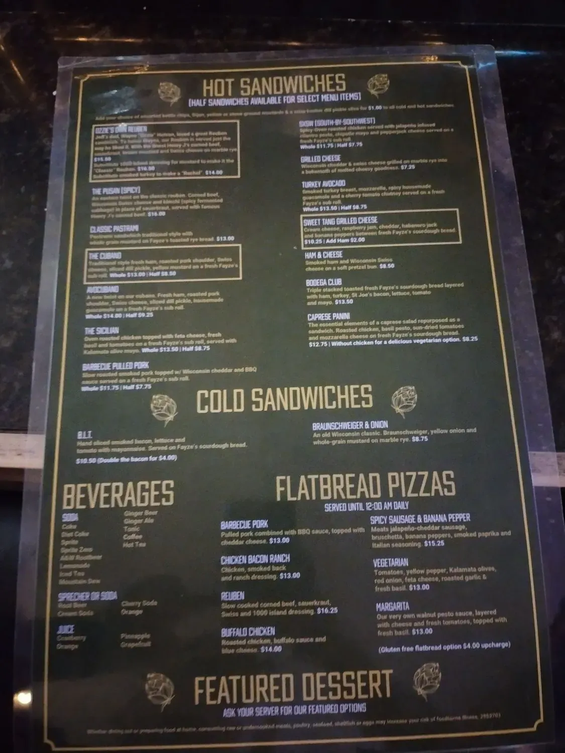 Menu 6