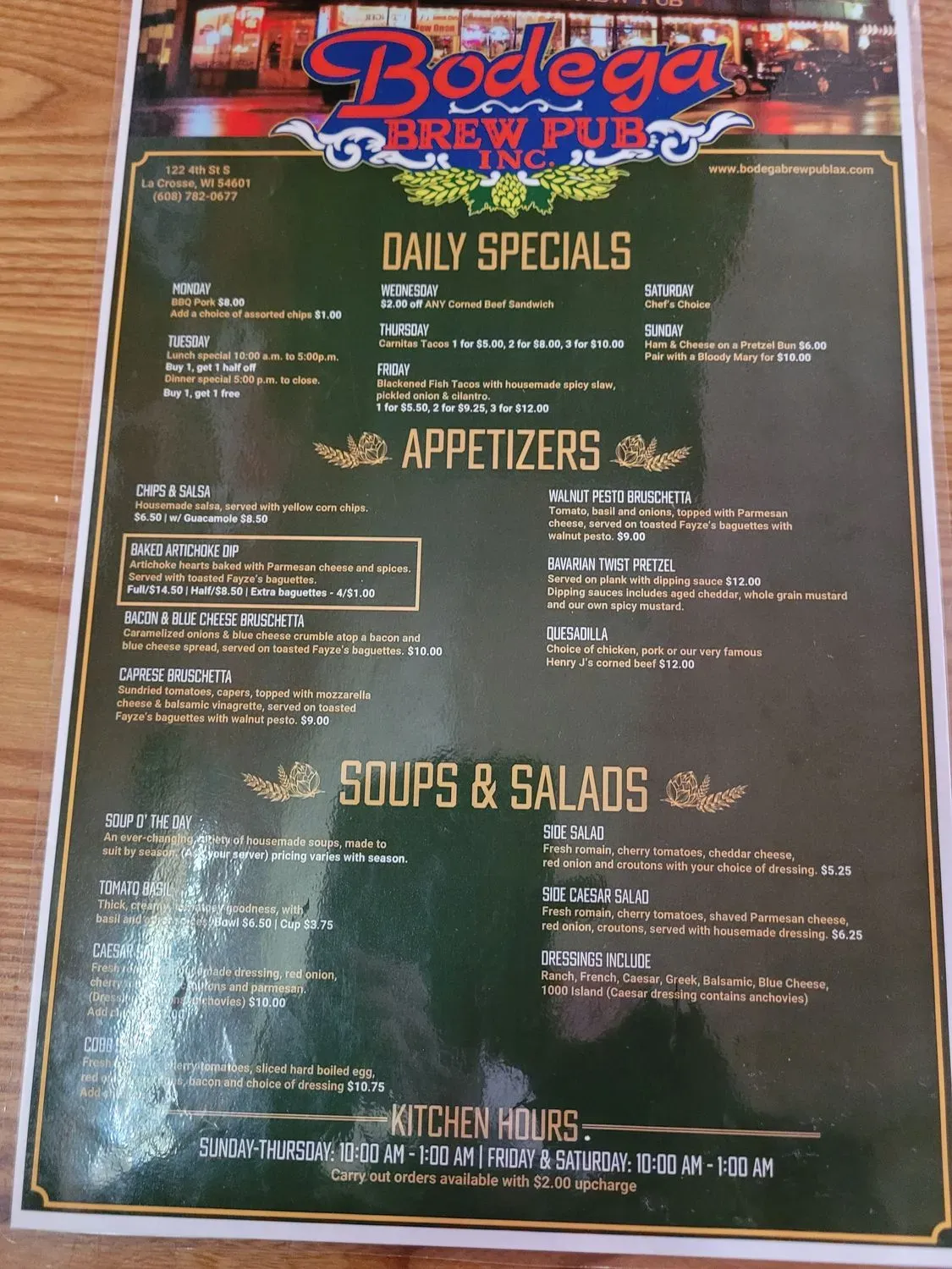 Menu 4