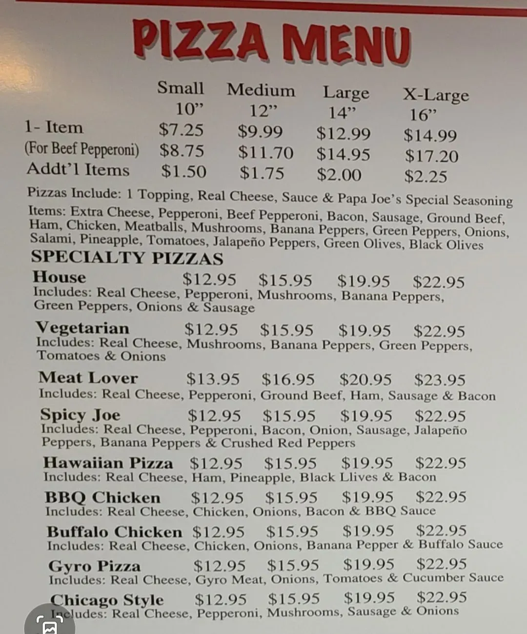 Menu 1