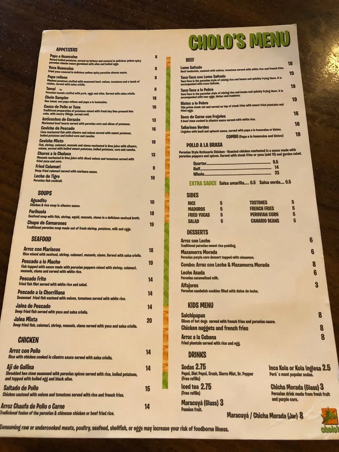 Menu 1