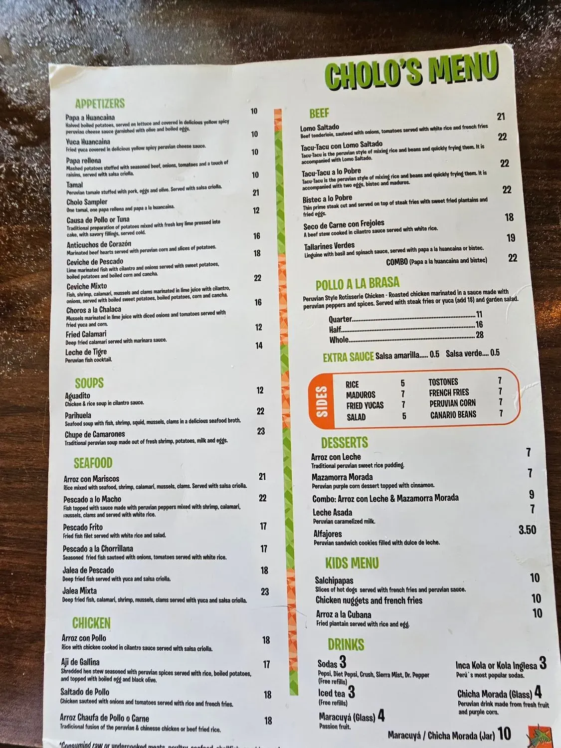 Menu 4