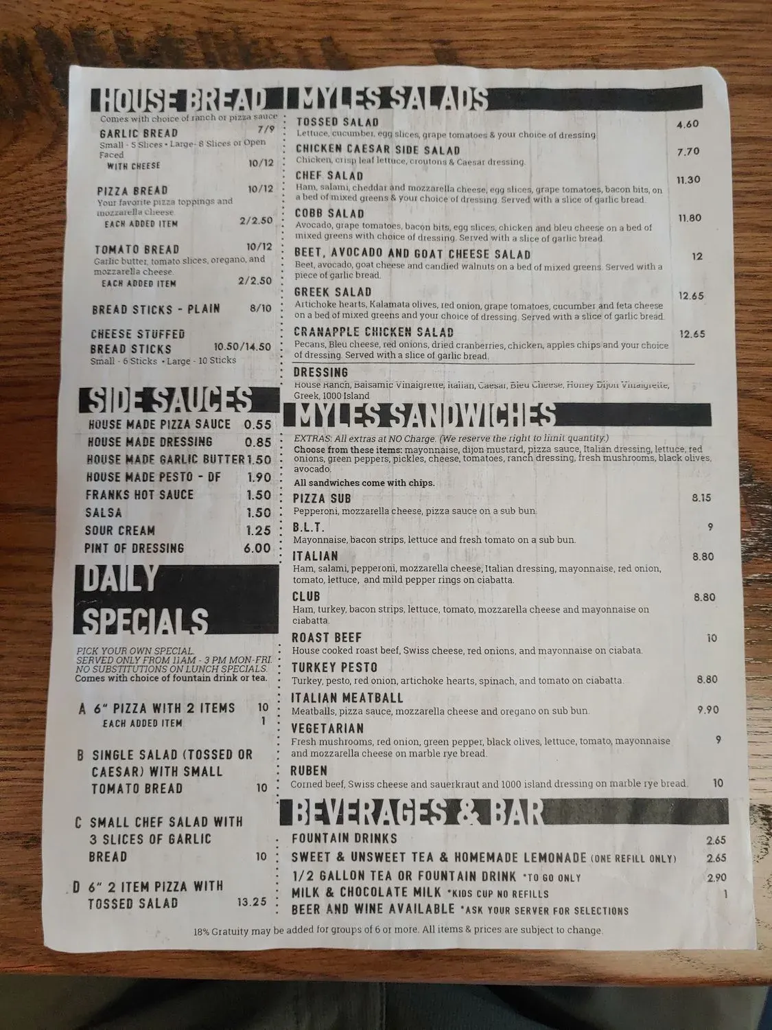 Menu 2