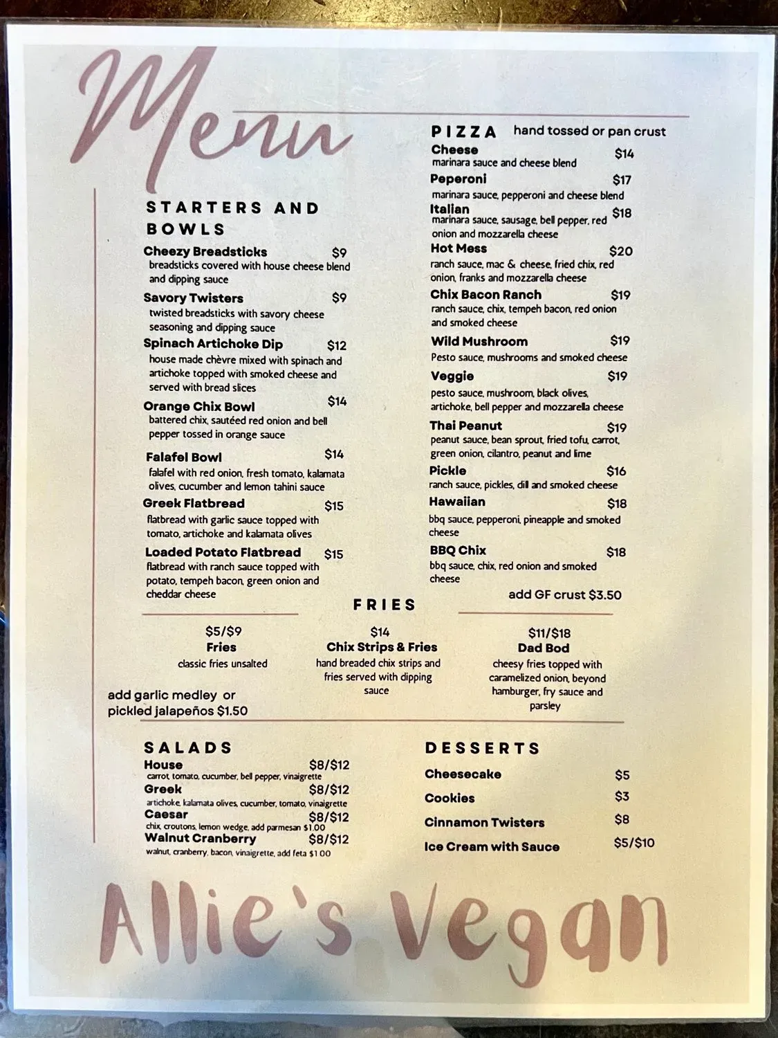 Menu 2