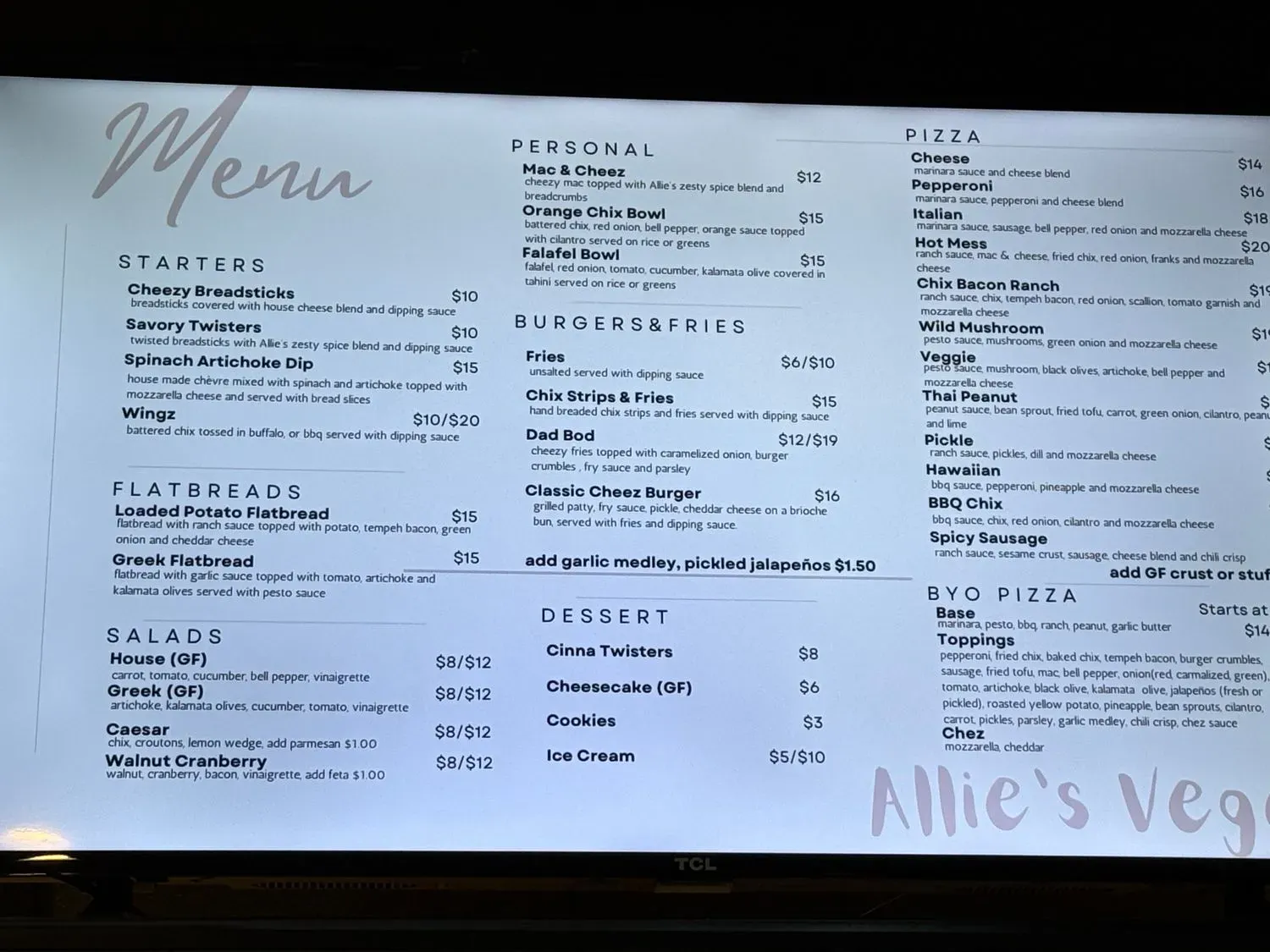 Menu 4