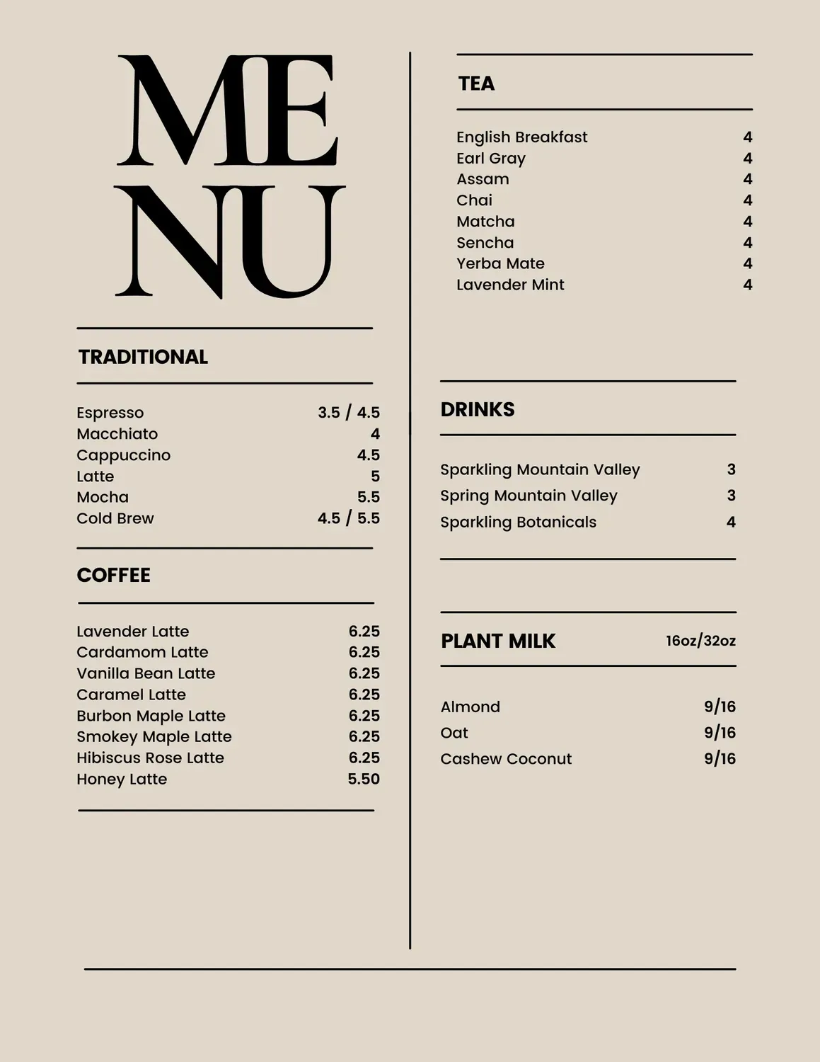 Menu 4