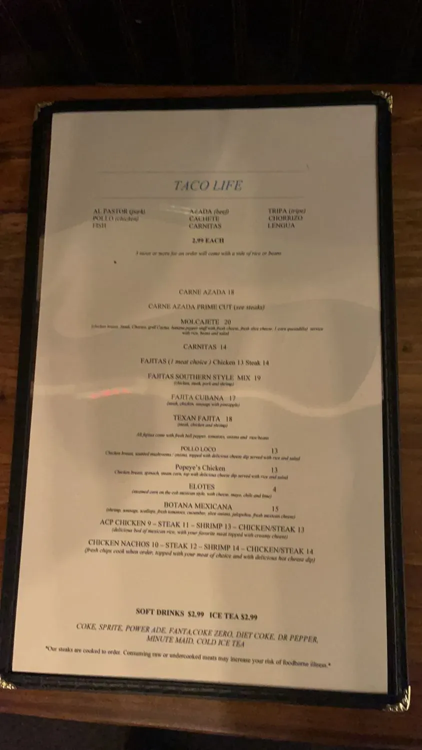 Menu 5