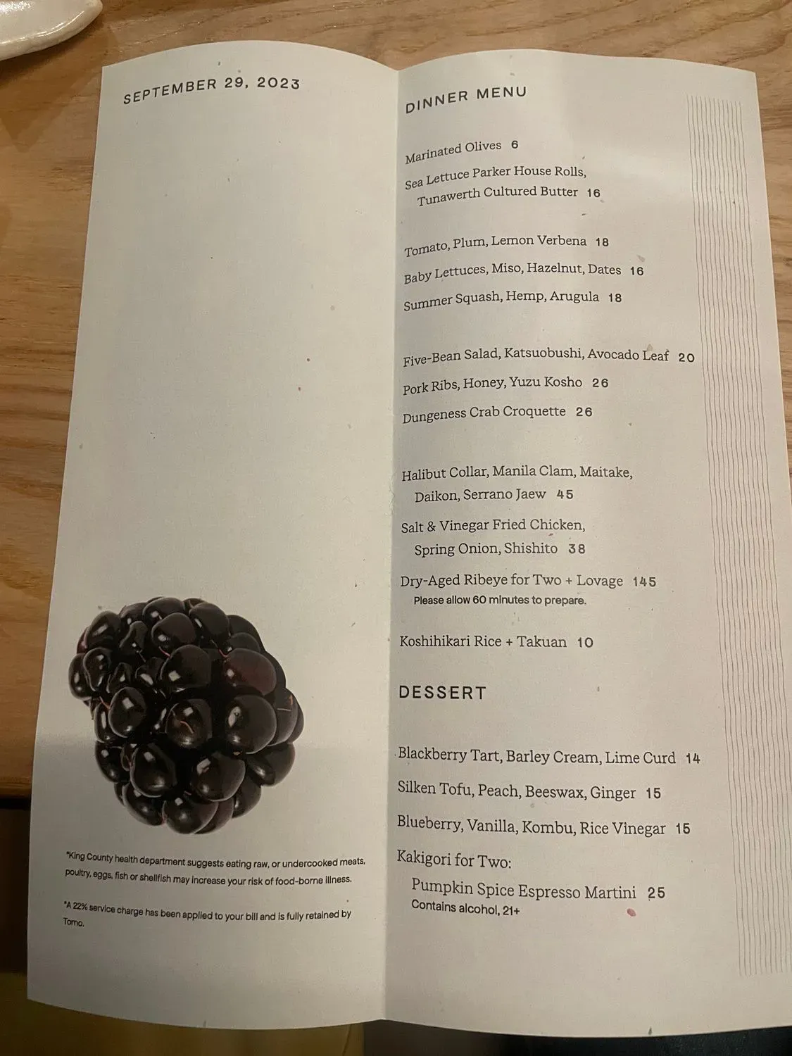 Menu 5