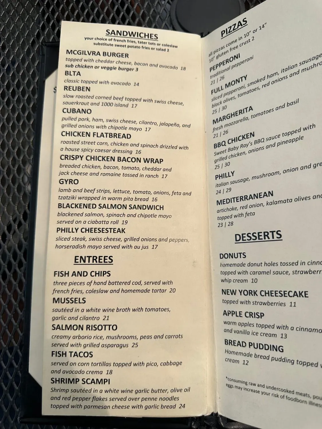 Menu 4