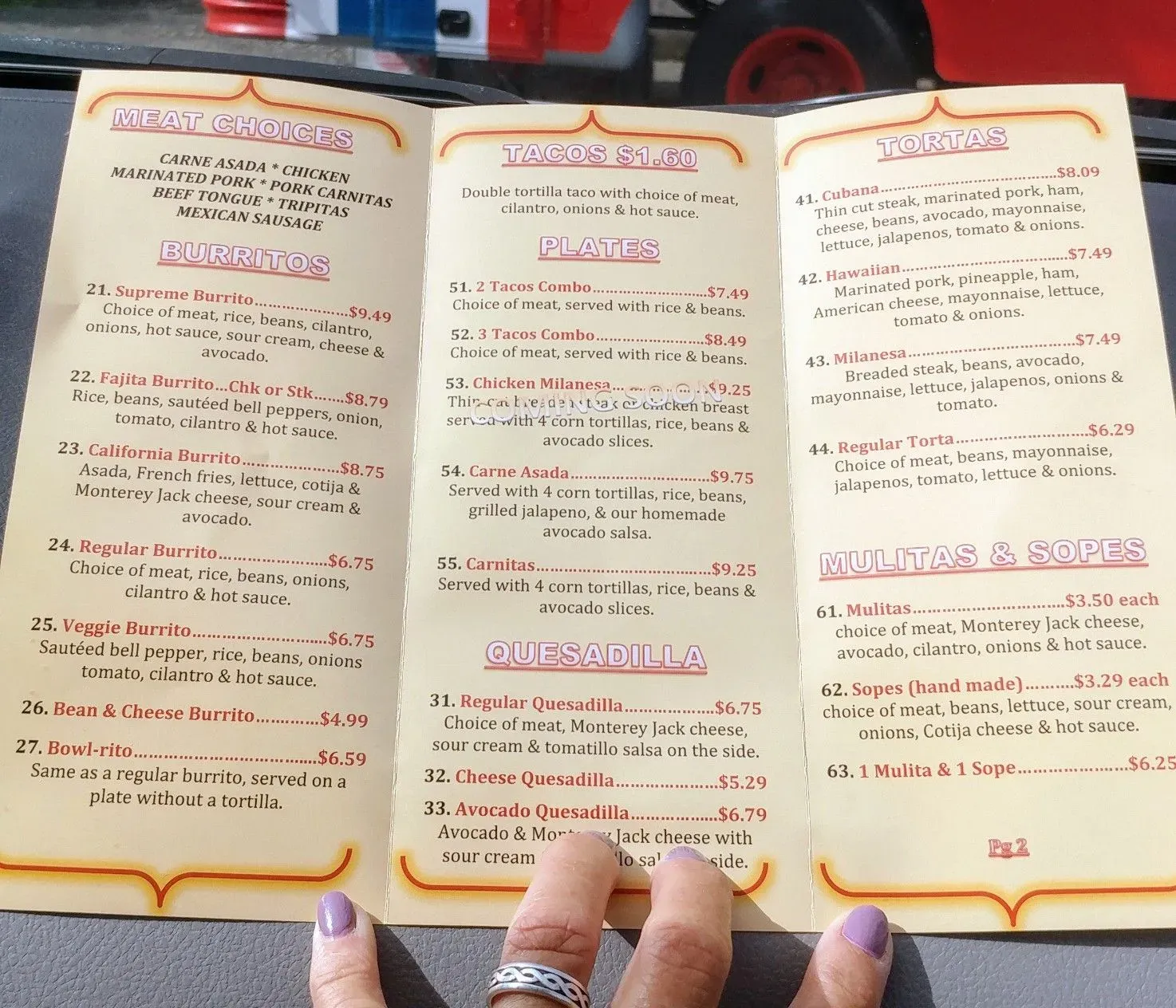 Menu 5