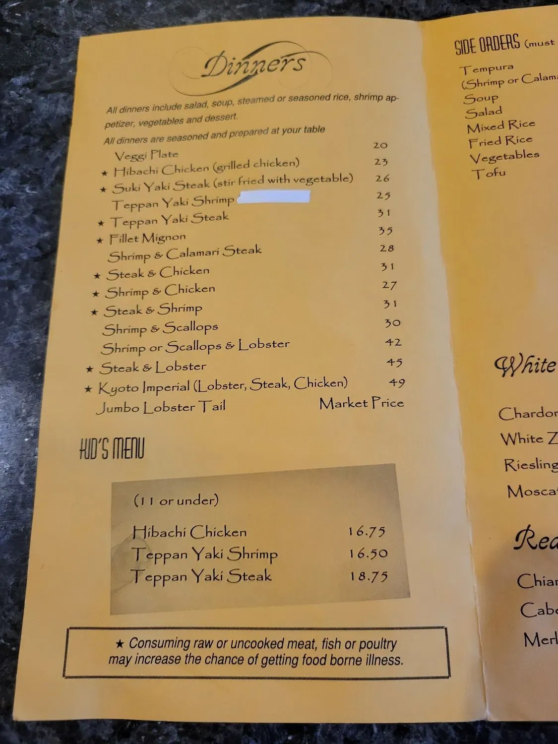 Menu 2