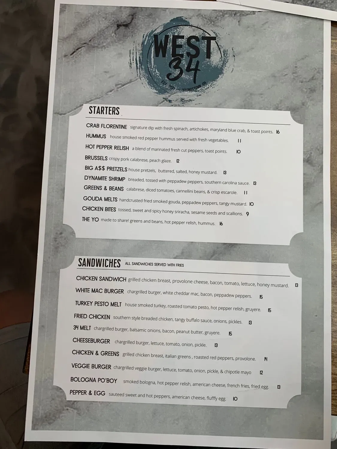 Menu 1