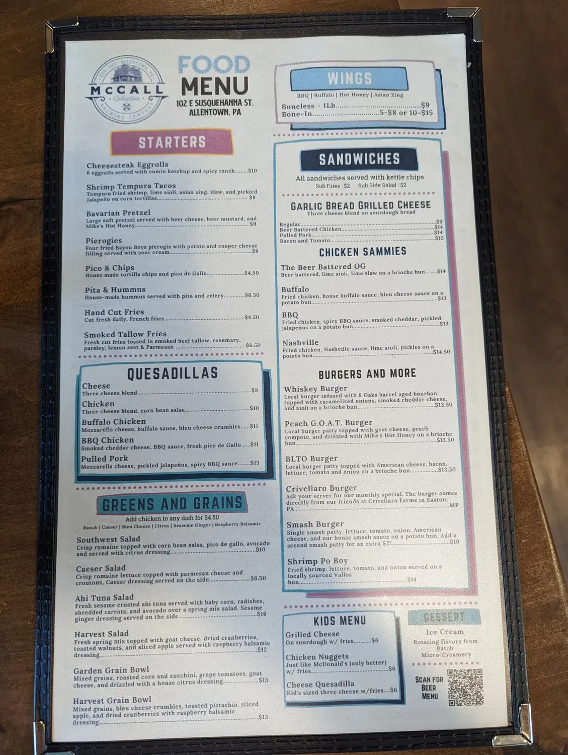 Menu 5