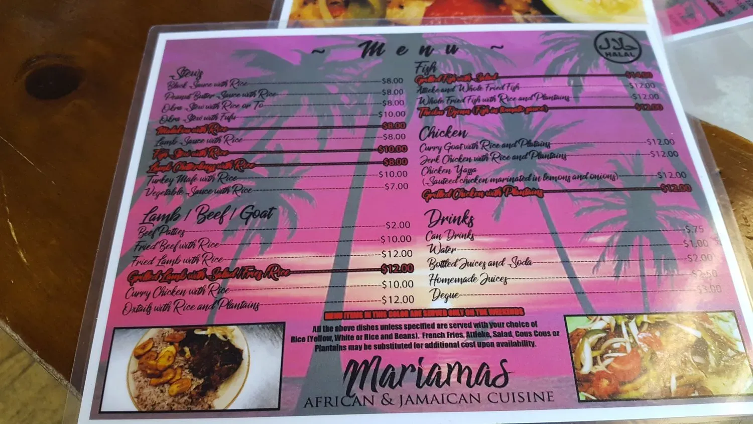 Menu 5