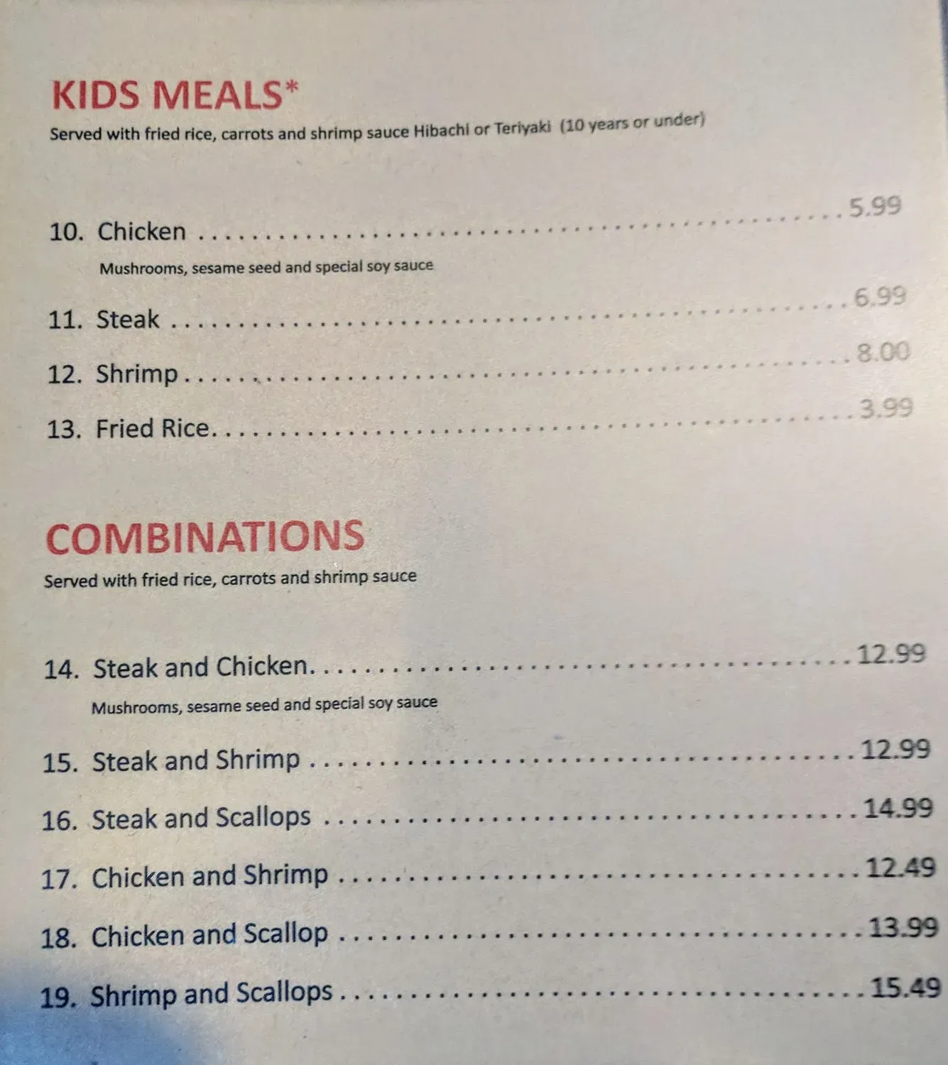 Menu 5