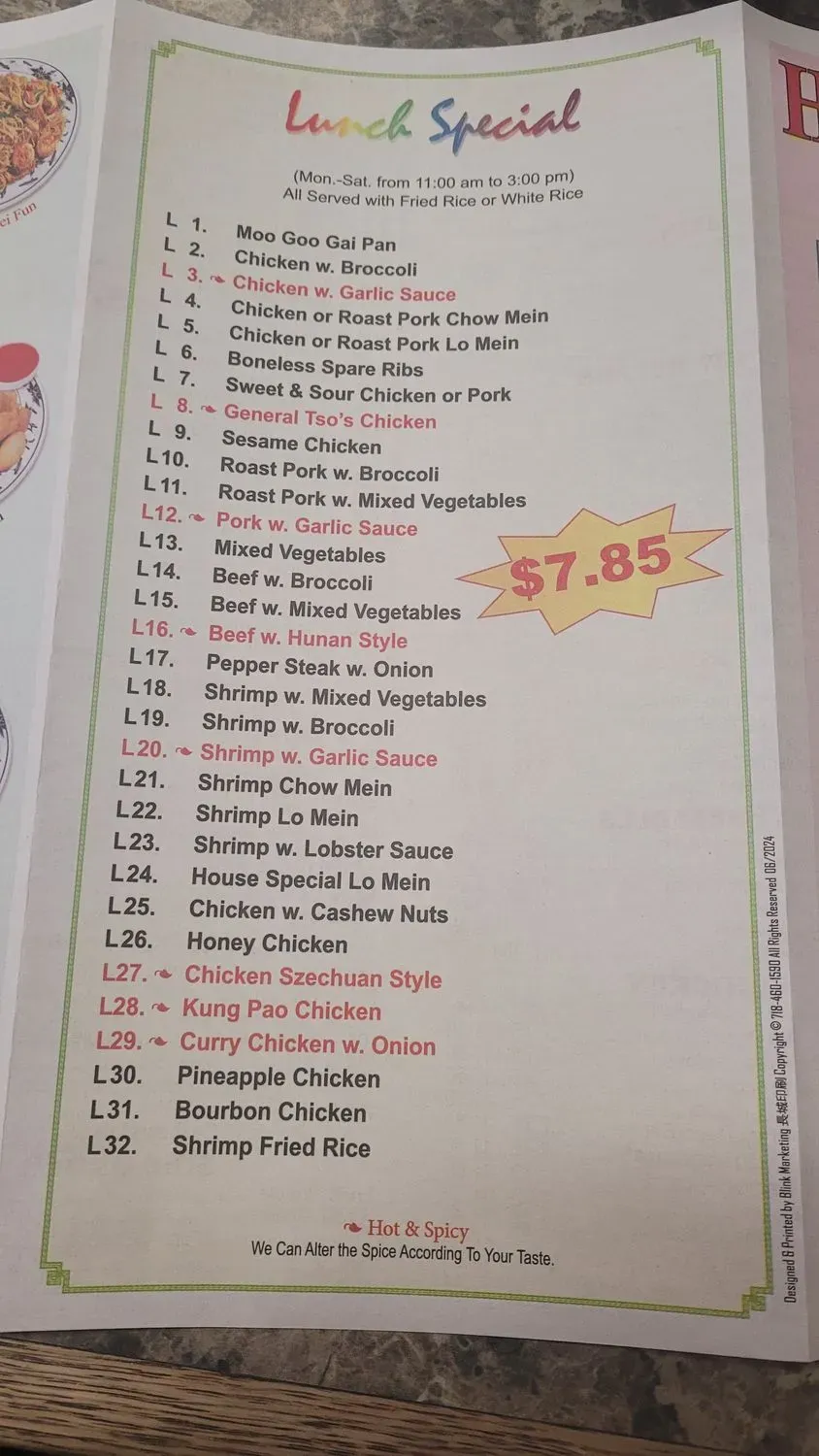 Menu 6