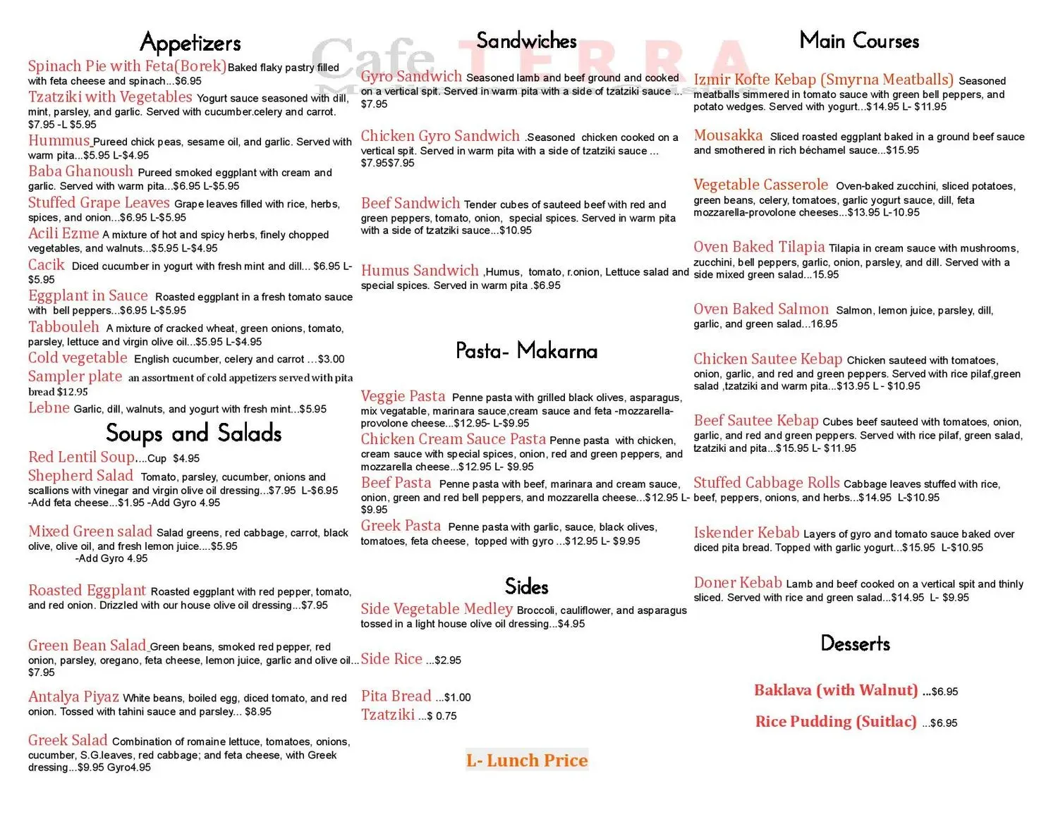 Menu 2