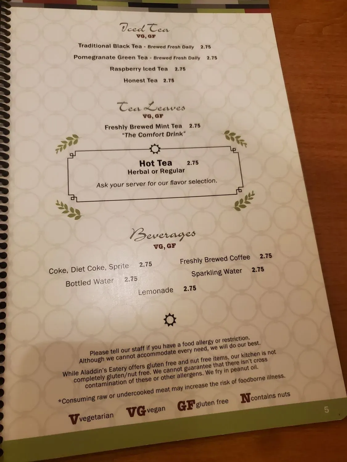 Menu 4