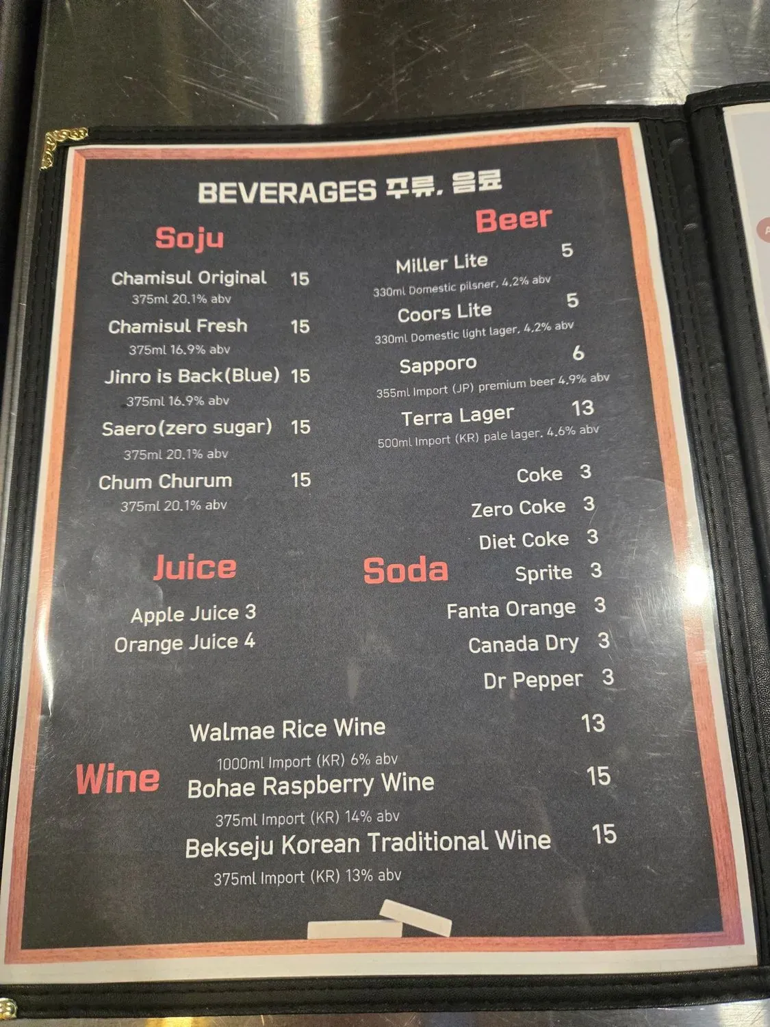 Menu 6