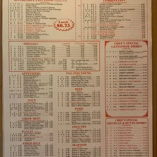 Menu 2