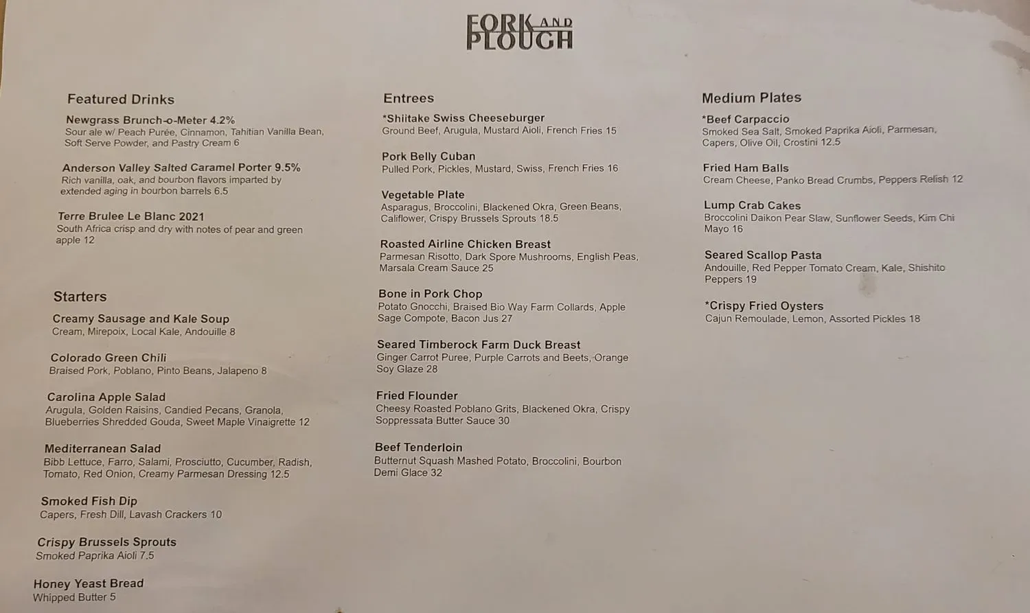 Menu 1