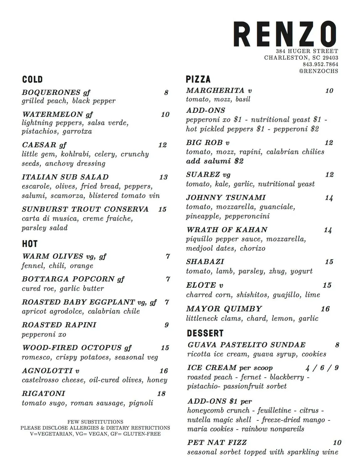 Menu 5