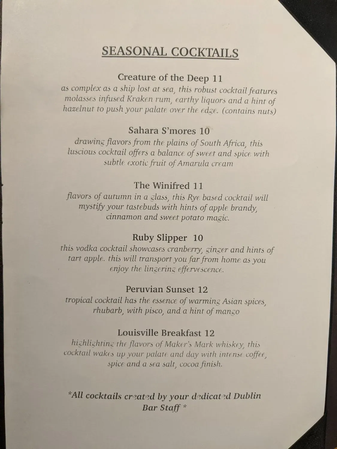 Menu 5