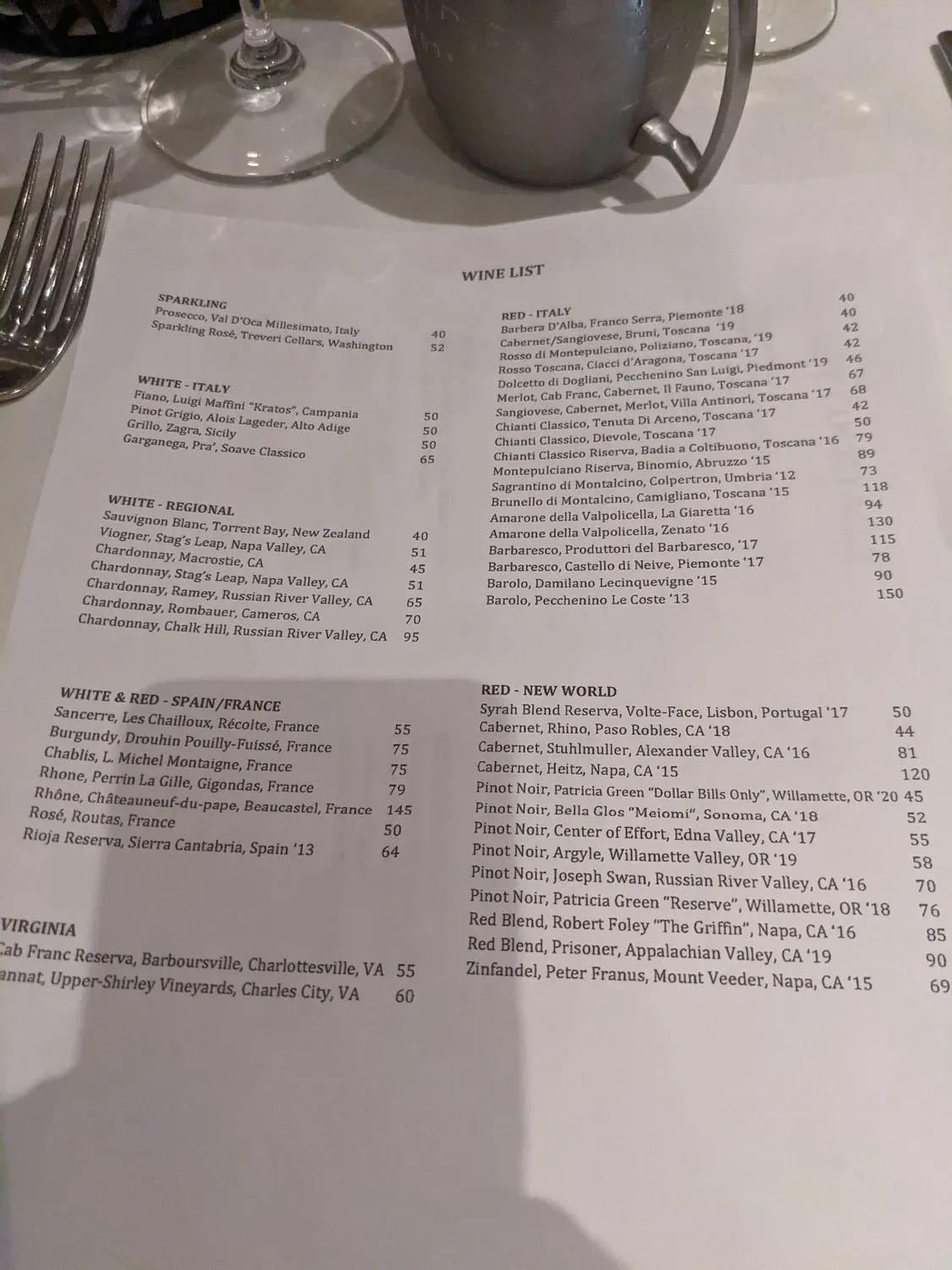 Menu 1