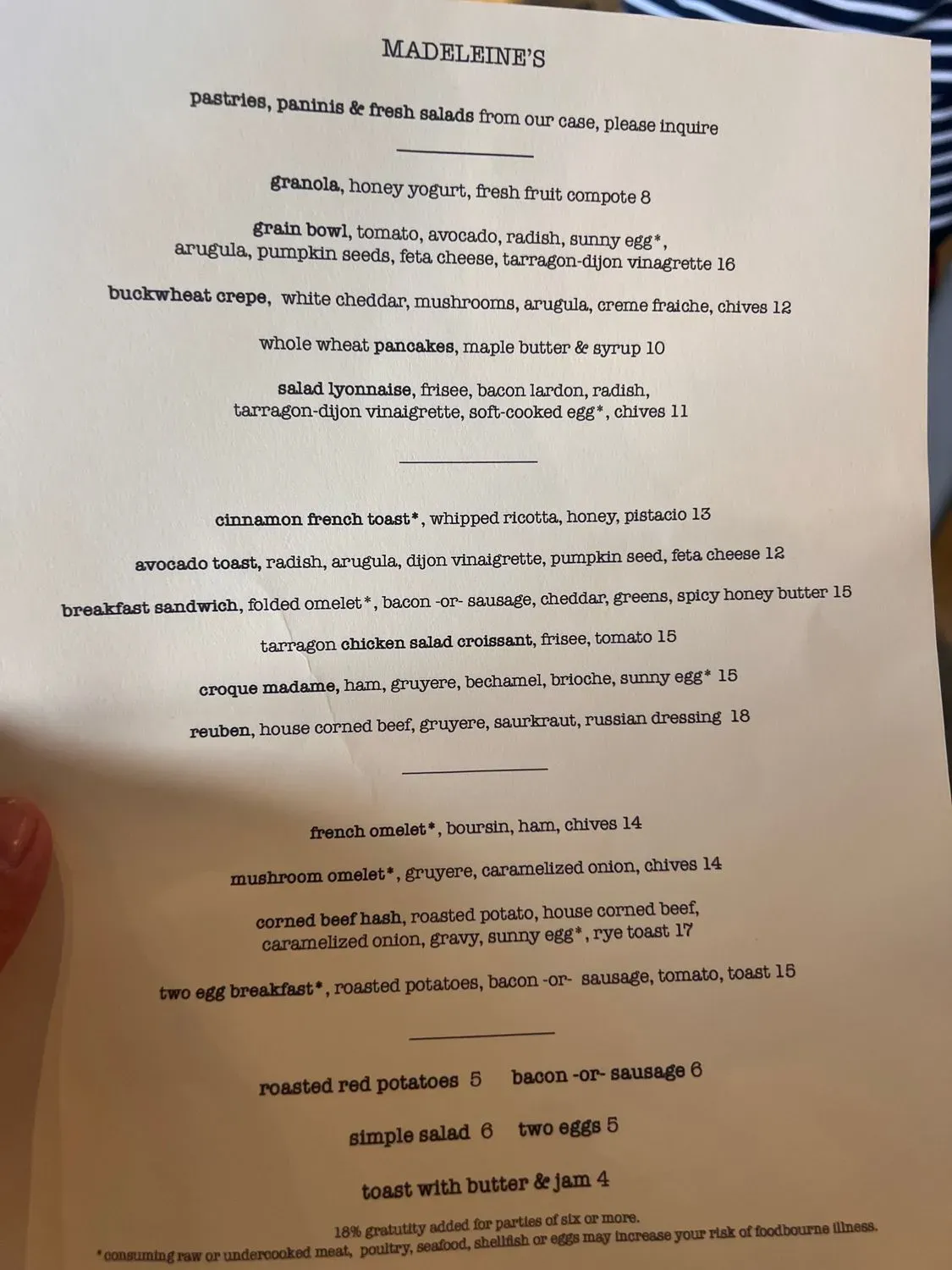 Menu 4