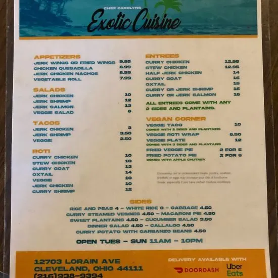 Menu 1