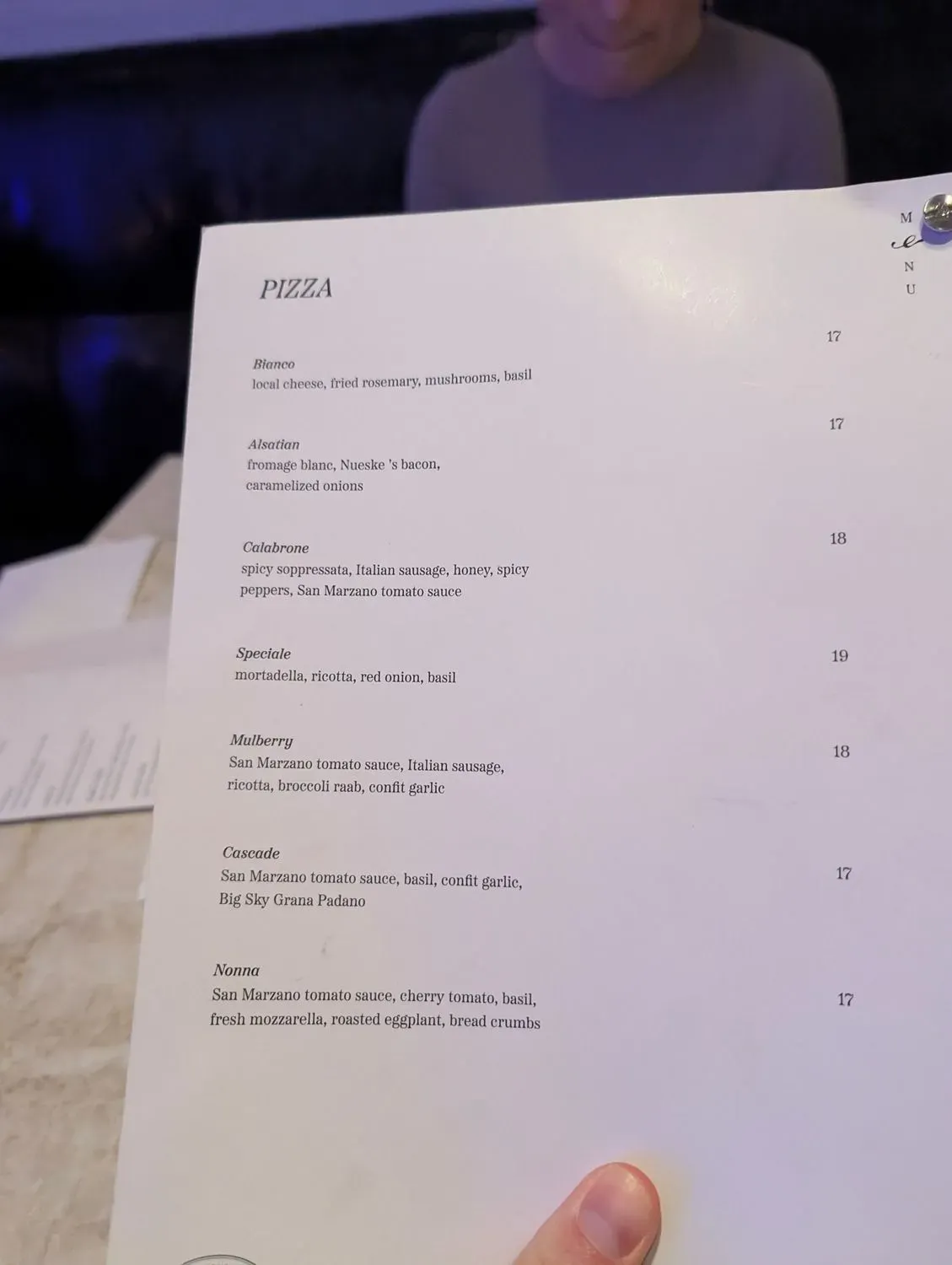 Menu 4