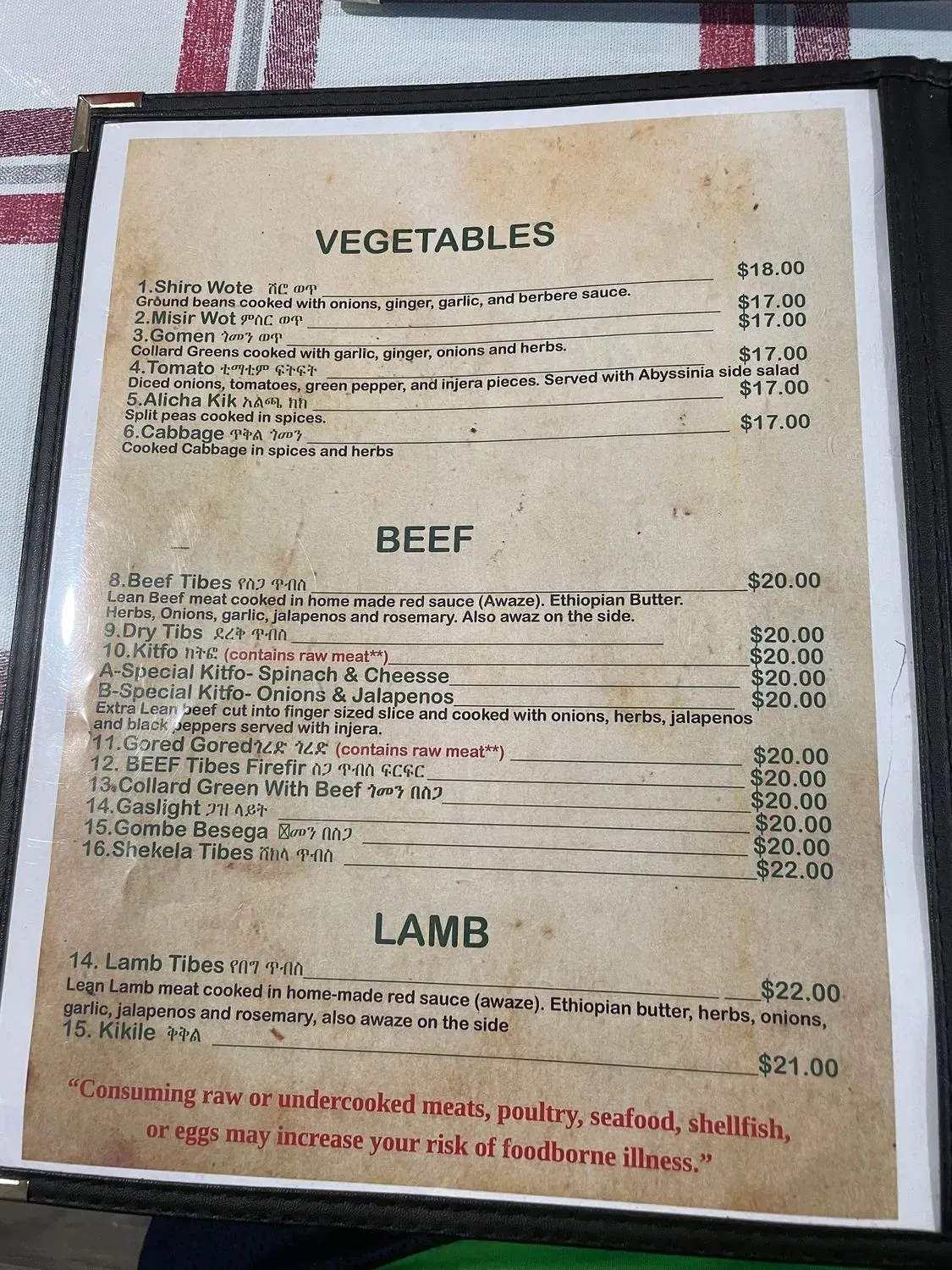 Menu 4