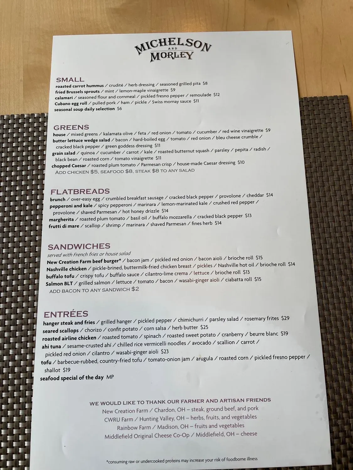 Menu 1