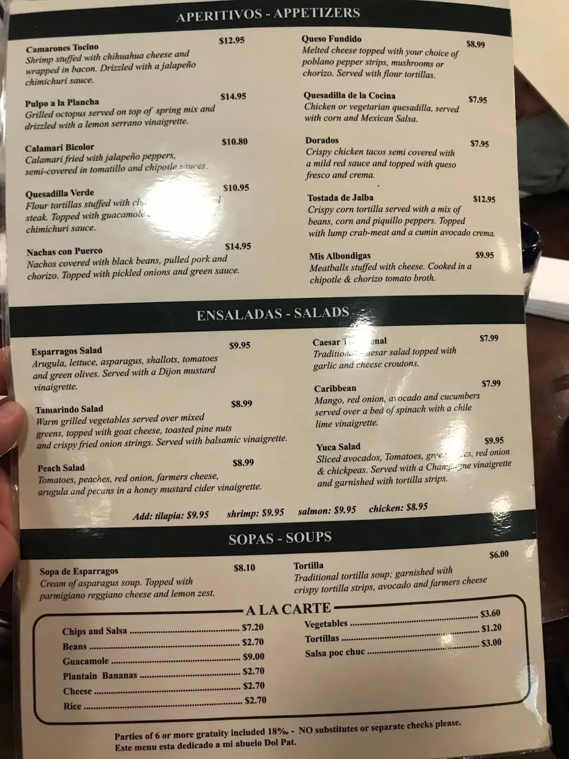 Menu 6