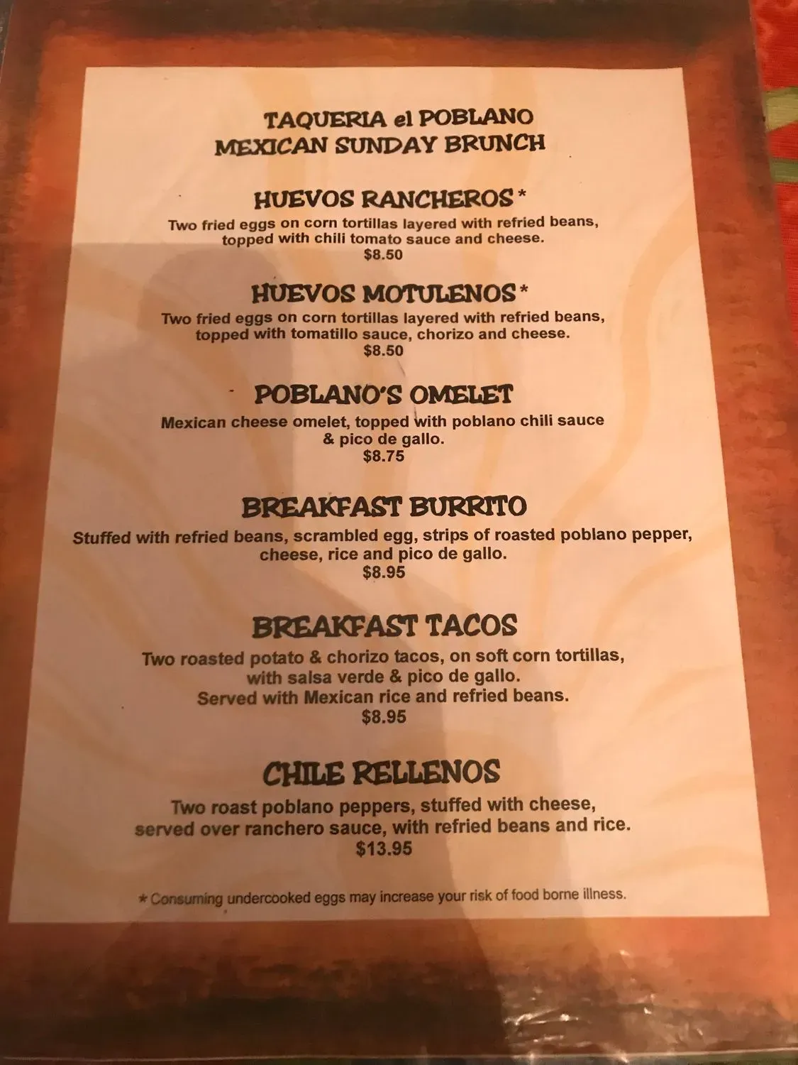 Menu 6