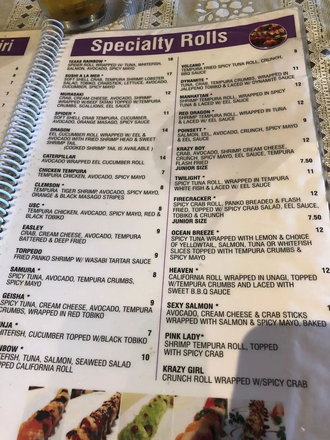 Menu 5