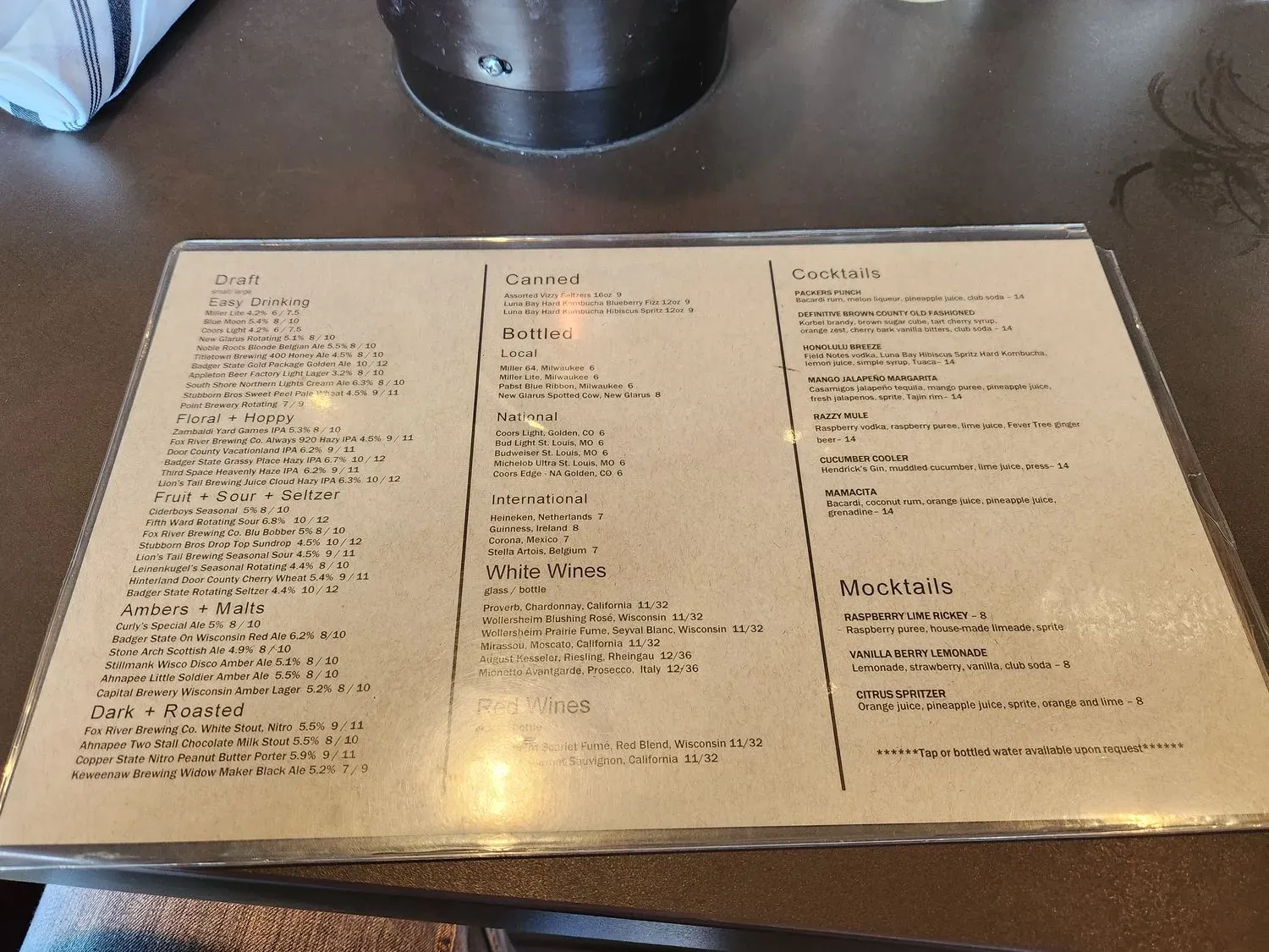 Menu 5