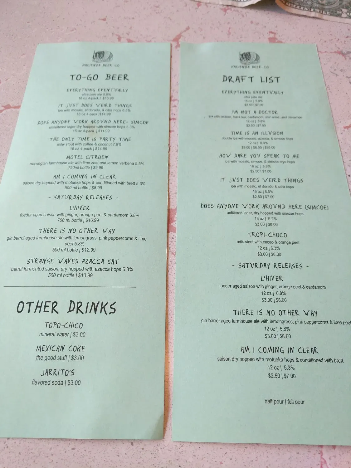 Menu 5