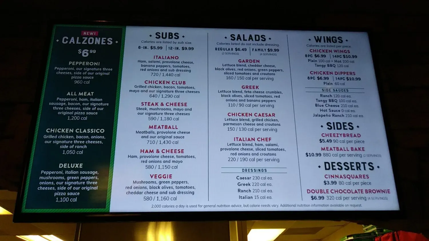 Menu 2