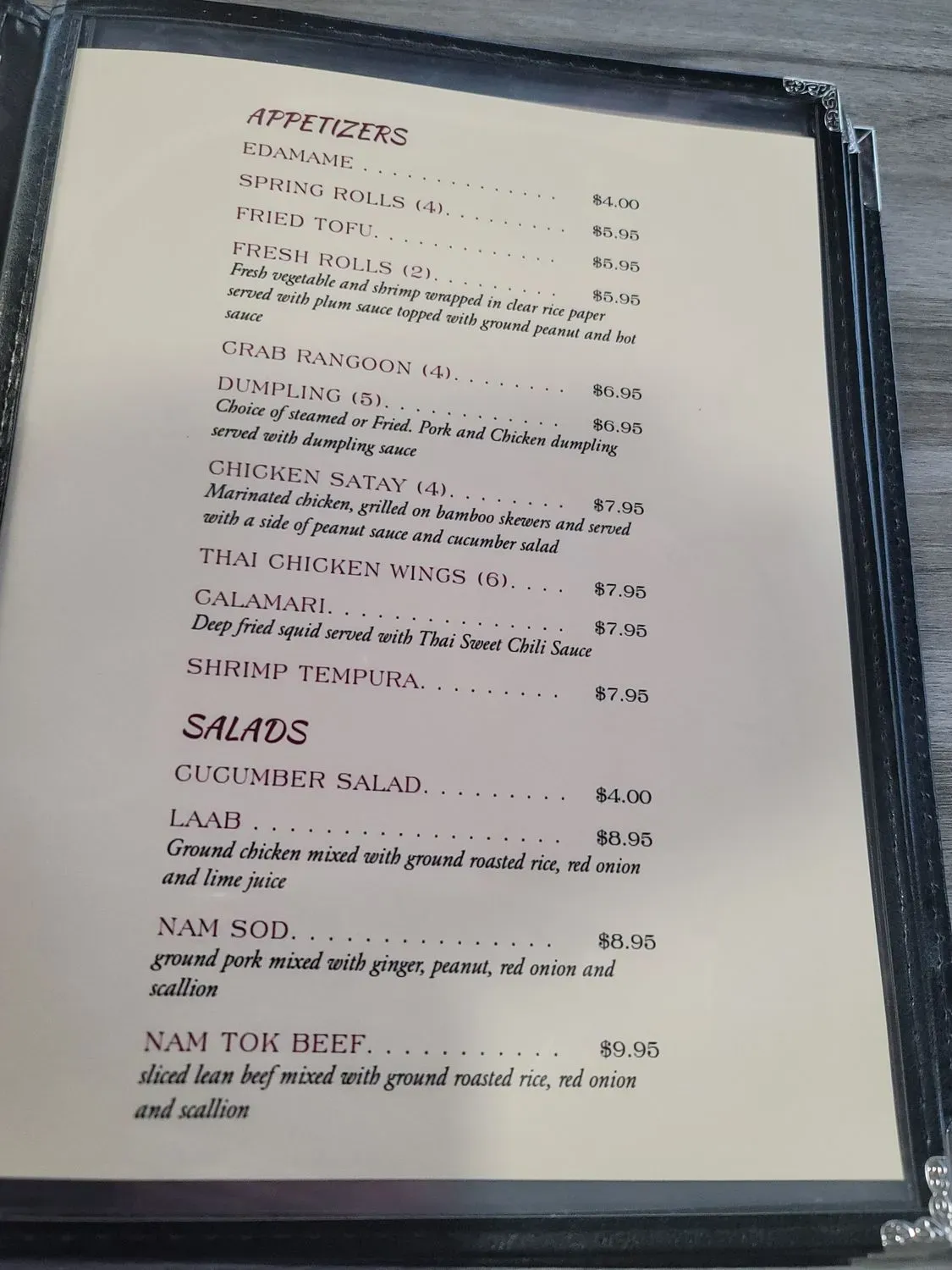 Menu 5