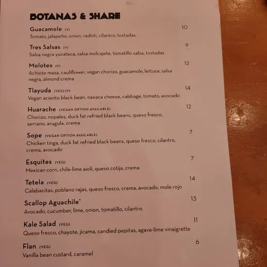 Round Corner Cantina Menu Pittsburgh, PA Checkle